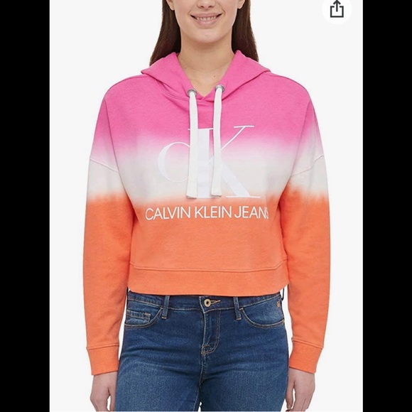 SOLD Host Pick! CALVIN KLEIN Colorful Hoodie - Picture 3 of 13